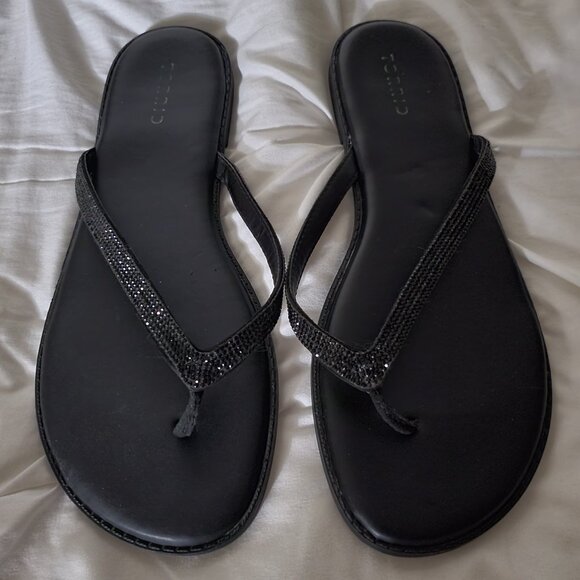 Torrid Size 11 Wide Width Black Sandals - Picture 1 of 7